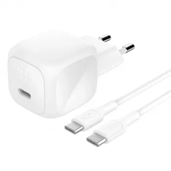 USB-C lādētājs Belkin BOOSTCHARGE 45W PD PPS – 45W USB Power Delivery ar PPS