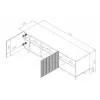 Cama RTV skapis PAFOS 150x42x52 melns matēts