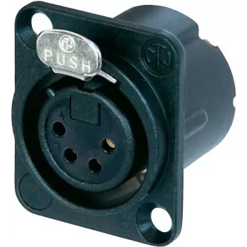 Neutrik NC4FD-LX-B savienojamības piederums, melns