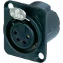 Neutrik NC4FD-LX-B savienojamības piederums, melns