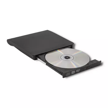 Ārējais DVD‑RW diskdzinis QOLTEC 51857 — USB 3.0, SATA interfeiss, DVD±R 8x, DVD±RW 4x, DVD‑RAM 5x, CD 24x, melns