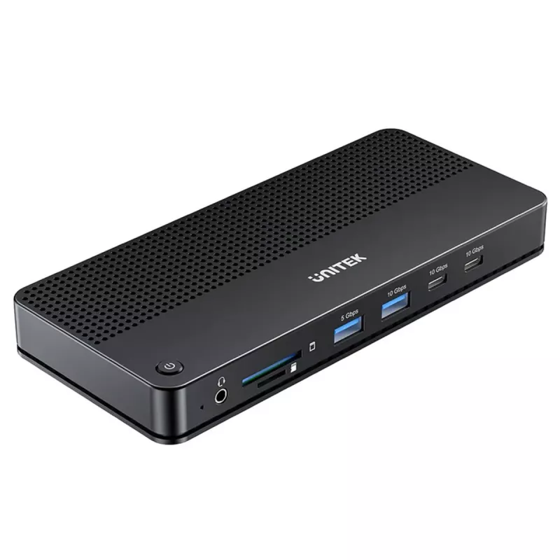 Dokstacija UNITEK D1104A01 USB4 vadu 100W strāvas padeve