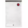 Vakuumēšanas kastes ZWILLING 36807-007-0, plastmasas taisnstūrveida pārtikas trauks, 1,1 l & 2,3 l, hermētiski noslēdzams vāks, noņemams, caurspīdīgi balts