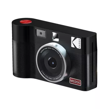 Momentfotoaparāts Kodak Mini Shot 2 Era — pārnēsājams momentfotografēšanas fotoaparāts ar iebūvētu printeri, melns