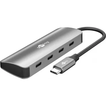 Goobay Slim 4-Port USB-Hub USB-C līdz 10 Gbit/s - -Plug> 4x (76565)