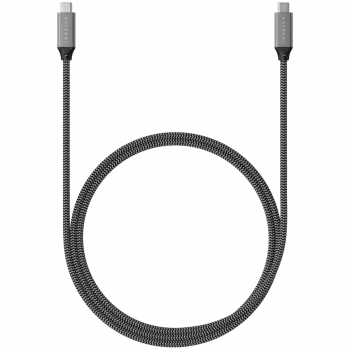 USB kabelis Satechi ST-U4C25M USB4 Gen 3x2 0.25m Melns Pelēks