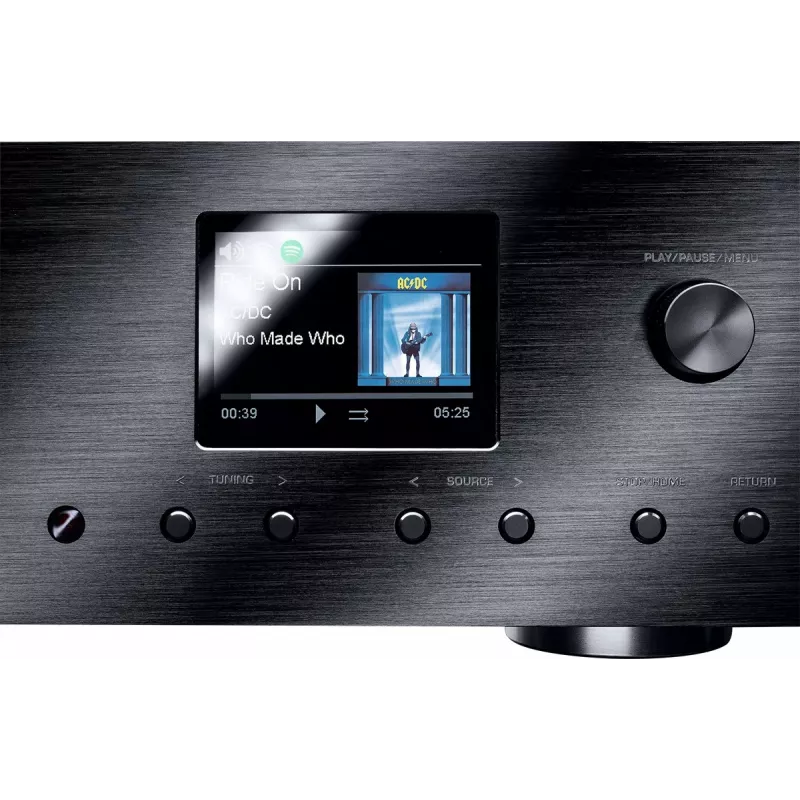 Stereo uztvērējs Magnat MC 400 — 2.0 kanāli, 40 W katrā kanālā, CD atskaņotājs, Wi‑Fi, Bluetooth, DAB/FM, Ethernet (melns)