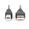 Assmann USB savienojuma kabelis. A-B M/M tipa. 1,8 m. Piemērots USB 2.0. UL. bl (AK-300102-018-S)