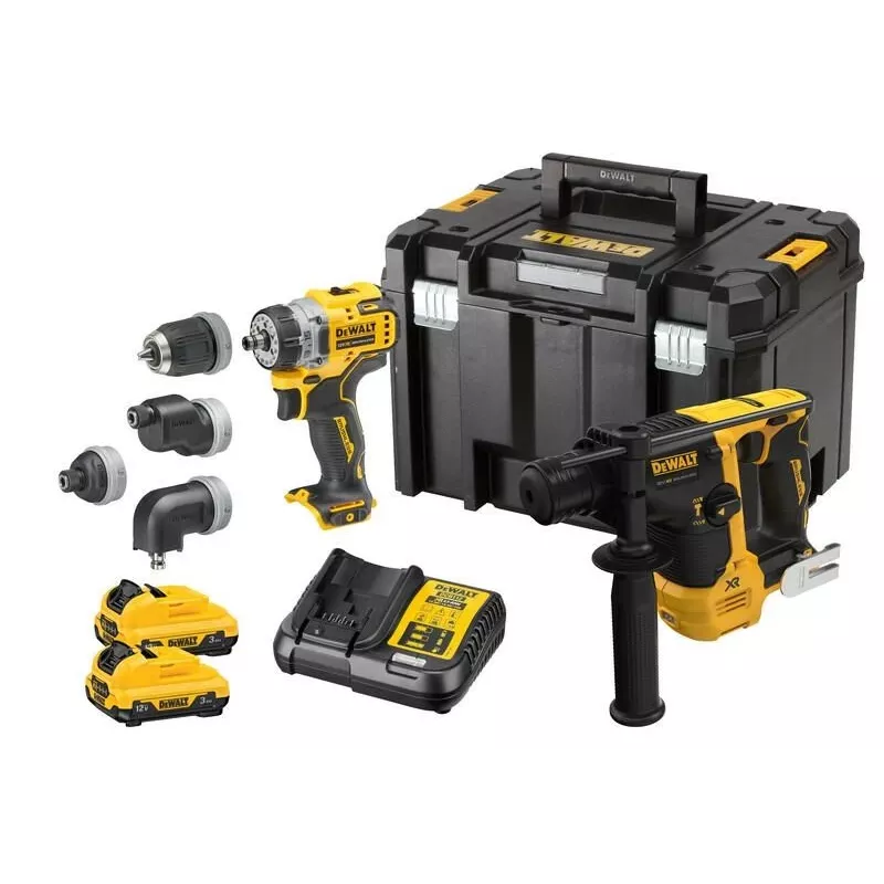 DeWALT DCK2101L2T-QW elektriskais skrūvgriezis/triecienskrūvgriezis melns, dzeltens