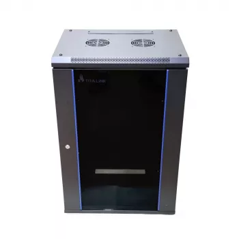Pie sienas stiprināms statīvs Extralink Rackmount skapis 18U 600x600 Melns ar atslēgas slēdzeni