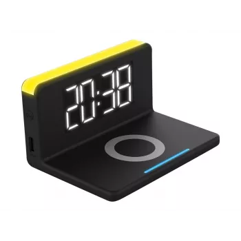 Modinātājpulkstenis Terratec ChargeAir Digital Melns Dzeltens 286141