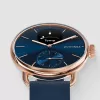 Withings ScanWatch 2 - pulkstenis ar EKG, sirdsdarbības ātruma, SpO2, aktivitātes un miega izsekošanu (38 mm, zils rožu zelts)