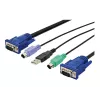 KVM kabelis USB Digitus DS-19232 3m PS/2