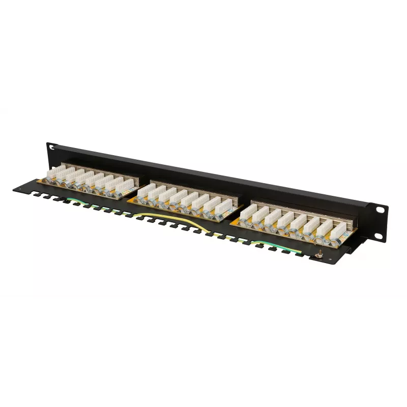 Extralink CAT6 STP V2 | Plāksterpanelis | 24 Porti