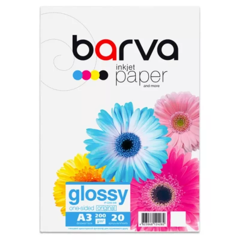 Photo Paper Barva (IP-C200-346) Glossy, 200 g/m², A3, 20 loksnes