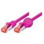 Tecline 71503P Ethernet komutācijas kabelis fuksīna krāsā