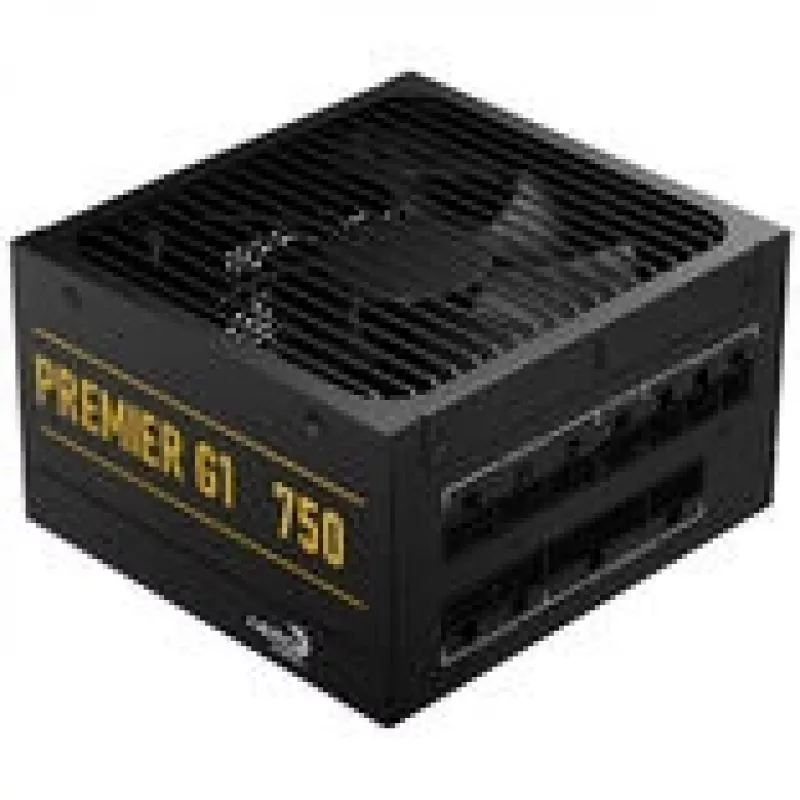 Barošanas bloks AEROCOOL Premier G1 80 PLUS Gold ATX 3.1 PCIe 5.1 750W, melns