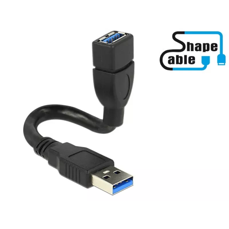 USB kabelis DeLOCK 0,15m 2xUSB3.0-A