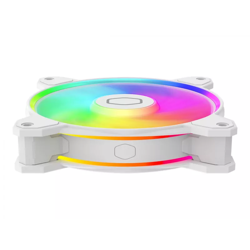 Cooler Master MasterFan MF120 Halo2 White Edition 120mm ARGB korpusa ventilators