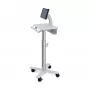 Ergotron planšetdatoru ratiņi, SV10 - ratiņi planšetdatoram / tastatūrai - medicīnas - metāla - balta, alumīnija - ekrāna izmērs: līdz 30,5 cm (līdz 12 collām)