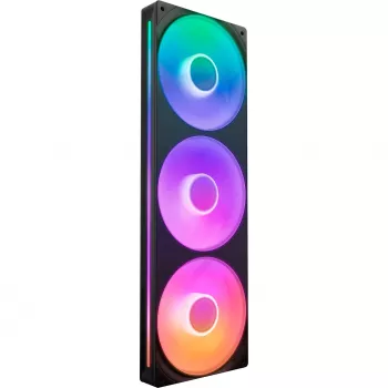 NZXT F360 RGB Core 360mm ARGB 3-Pack Melns