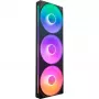 NZXT F360 RGB Core 360mm ARGB 3-Pack Melns