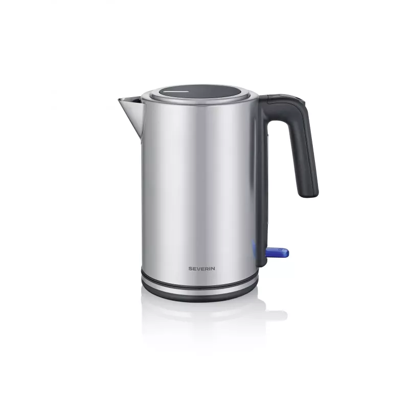 Elektriskā tējkanna SEVERIN WK 3449 — 1,7 L, 2400 W, nerūsējošais tērauds/plastmasa, melna-sudraba