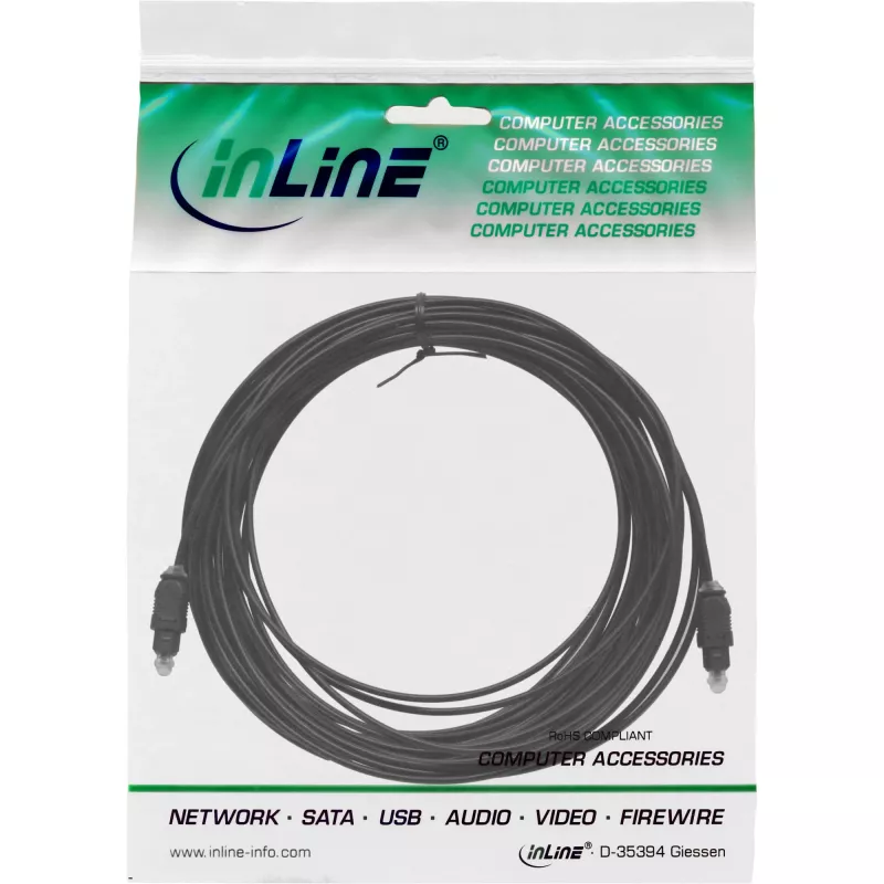 Microconnect TT6150BKAD audio kabelis 15 m TOSLINK Melns