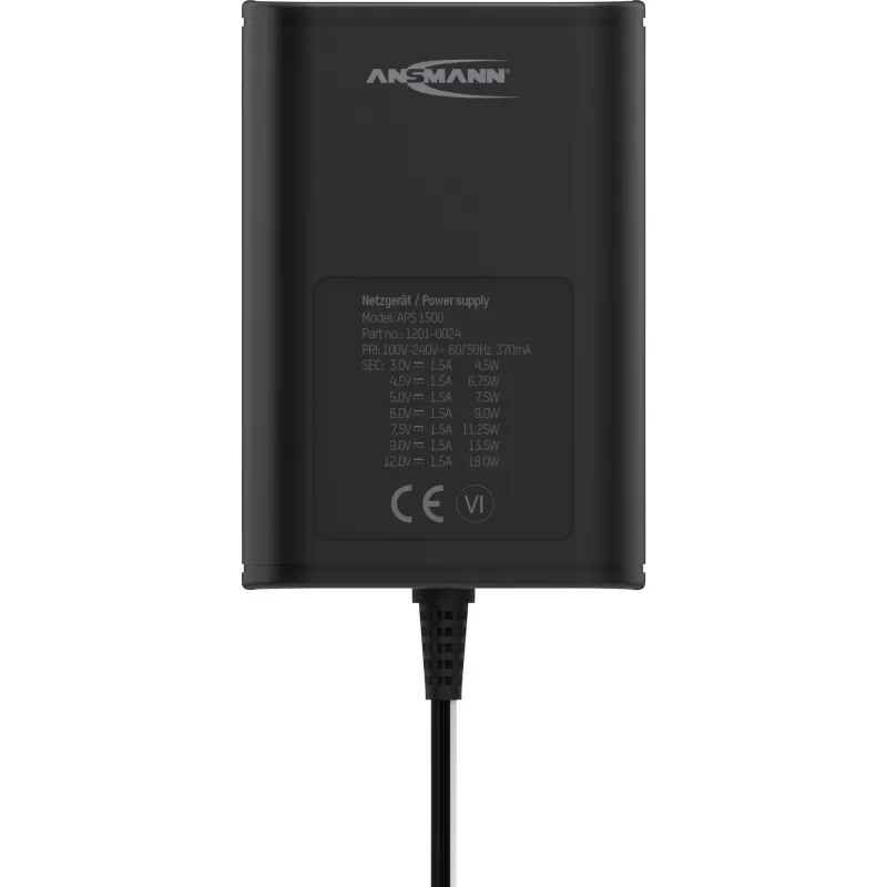 Lādētājs Ansmann APS 1500 Universal Melns