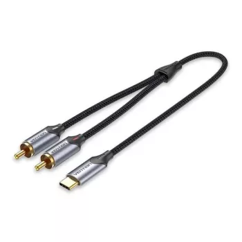 Vention USB-C uz 2RCA vīrišķais audio kabelis, 1m