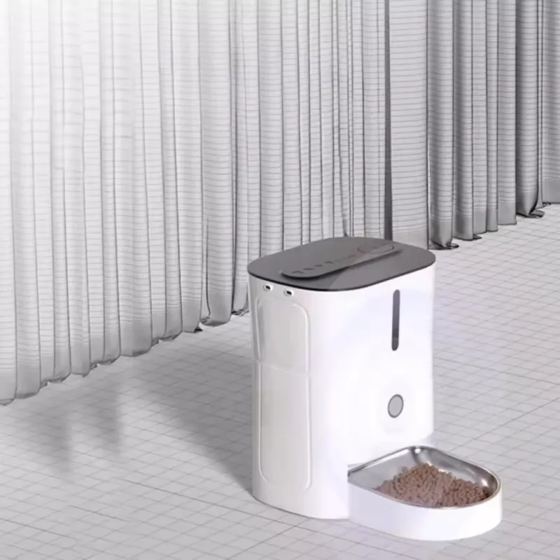 Automātiskā mājdzīvnieku barotava Sponge SPONGE Pet Feeder Smart DUAL — divu trauku viedā barotava mājdzīvniekiem