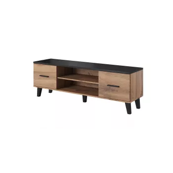 Cama TV stand LOTTA 160 2D2K wotan oak/mat Melns