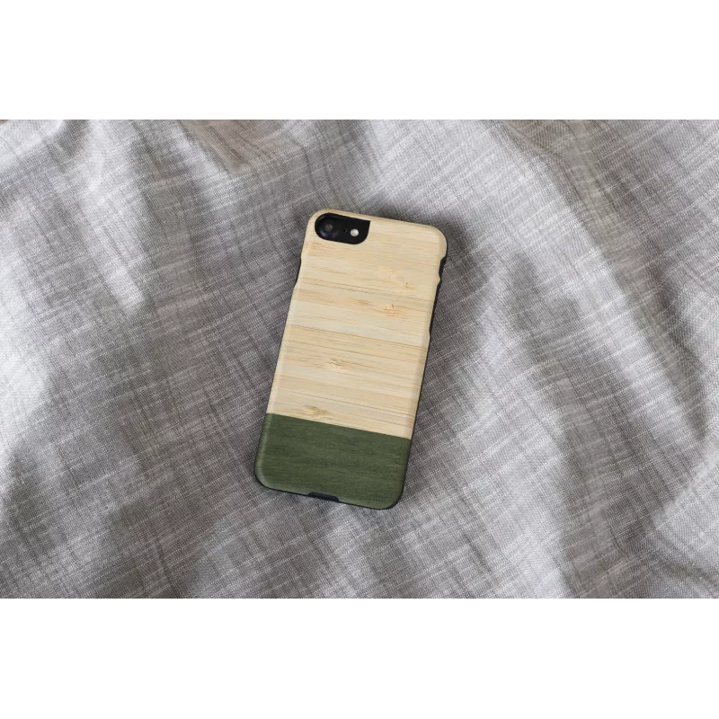 Telefona maciņš man and wood iPhone 7/8 — bambusa meža melns