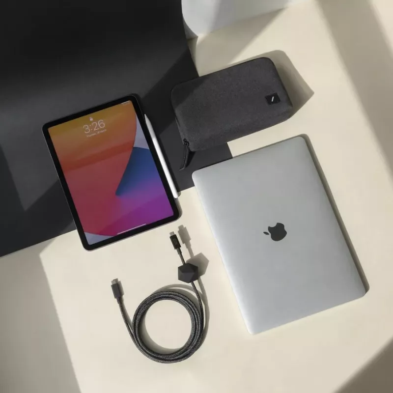 Native Union Anchor kabelis USB-C to USB-C 1,8 m Melns/Pelēks