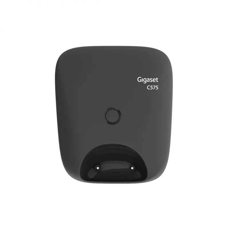 Gigaset C575 Analog/DECT telefons ar zvanītāja ID Melns