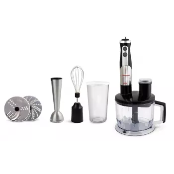 Esperanza EKM004 rokas blenderis 0,6 L, melns/sudrabs/caurspīdīgs, 800 W