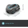 Robotizētais zāles pļāvējs GARDENA smart SILENO max — 800 m², 16 cm griešanas platums, akumulators, LONA navigācija, pelēks