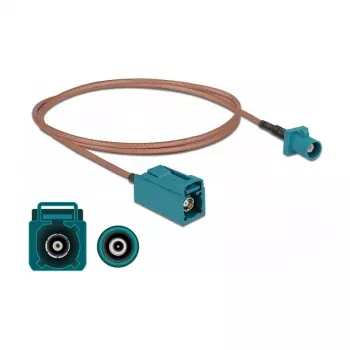 Antenas kabelis FAKRA Z spraudnis FAKRA Z ligzda RG-316 1 m DeLOCK