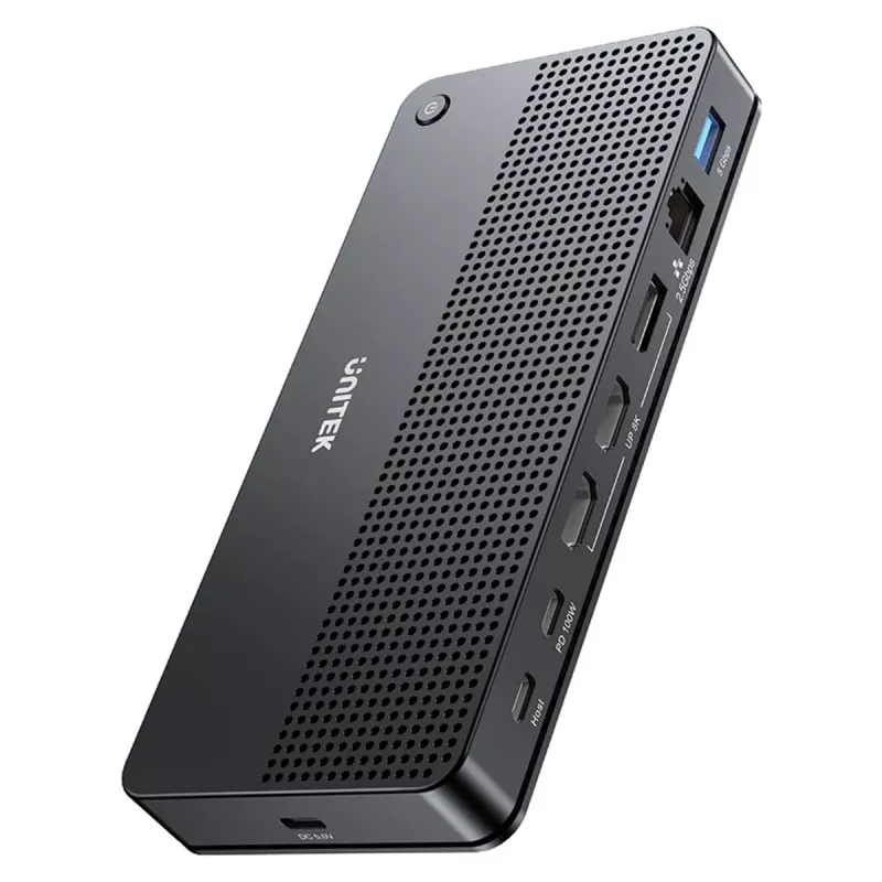 Dokstacija UNITEK D1104A01 USB4 vadu 100W strāvas padeve