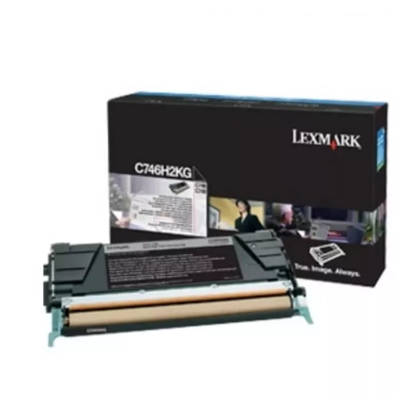 LEXMARK C746H3KG Lexmark tonera kasetne, melna, korporatīvā, 12000 lpp. C746dn / C746dtn / C746n / C74