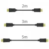 DisplayPort kabelis Unitek Y-C609BK — 3 m, vīriešu-vīriešu, melns