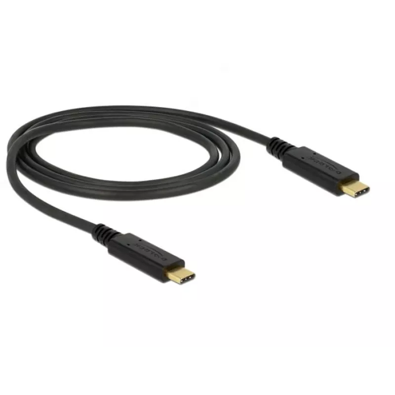 USB kabelis DeLOCK 83661 USB 3.2 Gen 2 1 m USB C melns