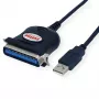 ROLINE 12.02.1092 Kabeļa adapteris IEEE 1284 USB-A Melns (12.02.1092)