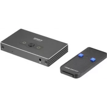 SpeaKa Professional SP-HSW-300 2 Portu HDMI pārslēgs, Ultra HD spējīgs 7680 x 4320 pikseļi (SP-10474508)