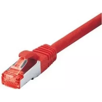 Tecline exertis Connect - komutācijas kabelis - RJ-45 (vīr.) uz RJ-45 (vīr.) - 20 m - SSTP kabelis - CAT 6 - bez halogēna - sarkans (71520R)