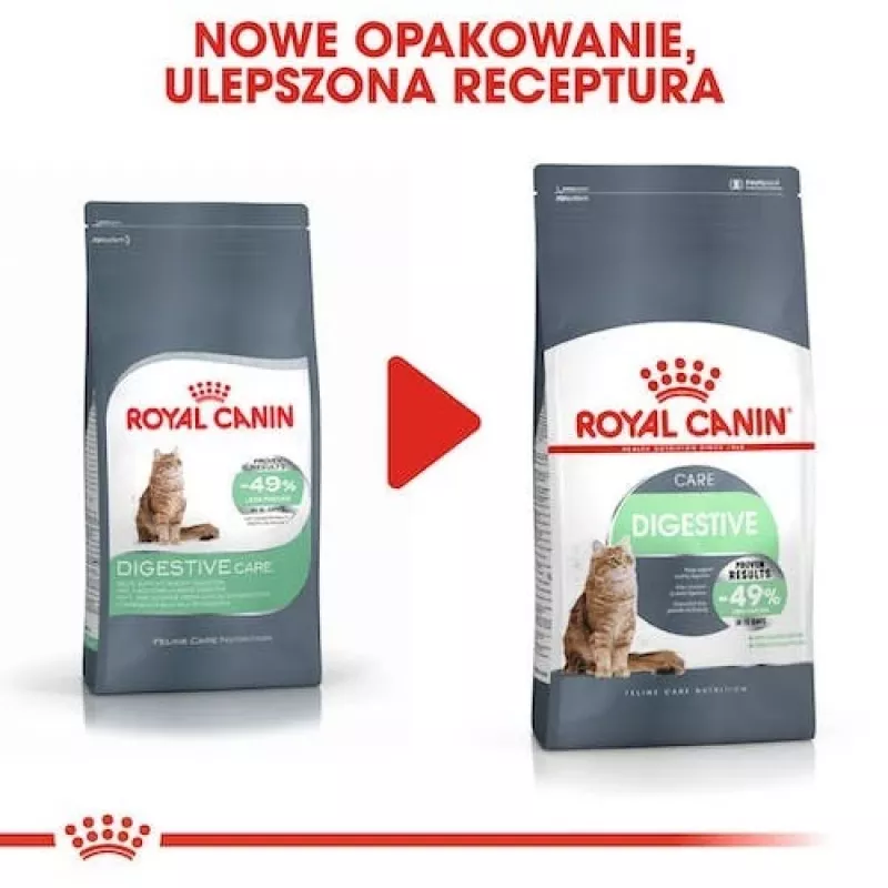 Sausā kaķu barība Royal Canin Digestive Care 4 kg — pieaugušiem kaķiem, putnu gaļa, gremošanas atbalsts
