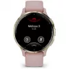 Garmin Venu 3S 3,05 cm (1,2) AMOLED 41 mm Digitāls 390 x 390 pikseļi Skārienekrāns Zelts, Rozā Wi-Fi GPS (satelīts)