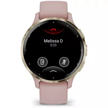 Garmin Venu 3S 3,05 cm (1,2) AMOLED 41 mm Digitāls 390 x 390 pikseļi Skārienekrāns Zelts, Rozā Wi-Fi GPS (satelīts)