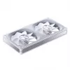 240mm ARGB Infinity Mirror ventilators Jonsbo ZA-240 balts, divi 120mm ventilatori, PWM atbalsts