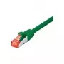 Tecline - komutācijas kabelis - RJ-45 (V) uz RJ-45 (V) - 1.5 m - SFTP, PiMF - CAT 6 - bez halogēna, bez aizķeršanās - zaļš (715015G)